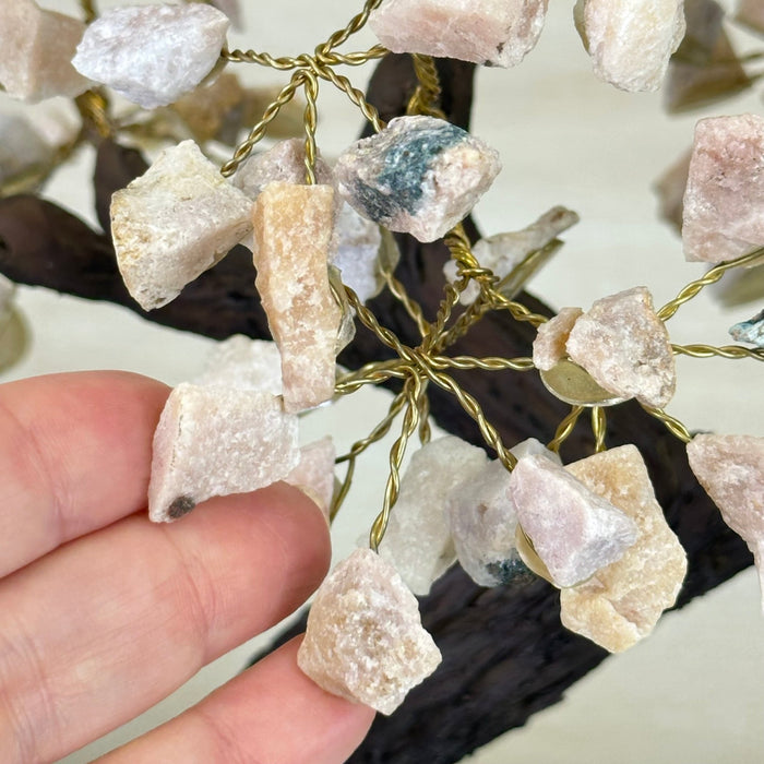14" Tall Handmade Pink Amethyst Gemstone Tree, Pink Amethyst Base with a Crystal Bird #6404PKPK - 001 - Brazil GemsBrazil Gems14" Tall Handmade Pink Amethyst Gemstone Tree, Pink Amethyst Base with a Crystal Bird #6404PKPK - 001Gemstone Trees6404PKPK - 001
