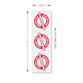 1.875" x 6" Tamper Proof Seal Labels (2000 Labels)