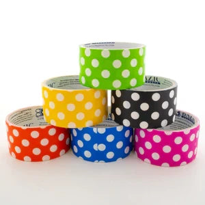 1.88" X 5 Yards Polka Dot Series Duct Tape Sold in 36 Units