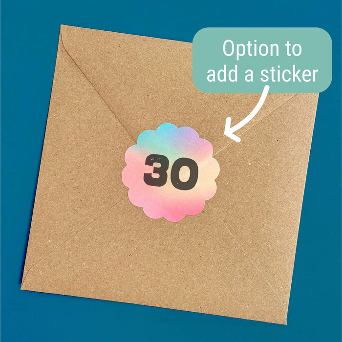 30th Birthday or Anniversary Milestone Bible Verse Christian Card