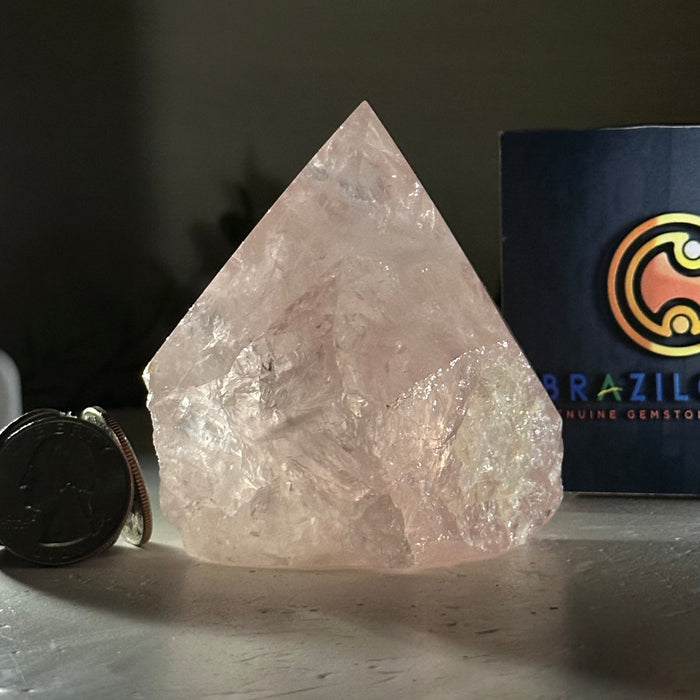 Extra Quality Rose Quartz Crystal Foot & Point #3102RQ-053