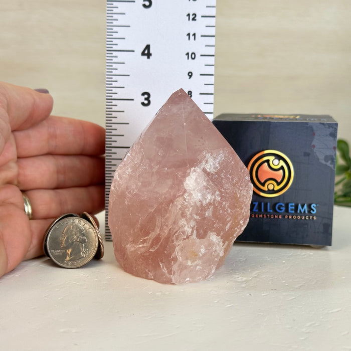 Extra Quality Rose Quartz Crystal Foot & Point #3102RQ-066