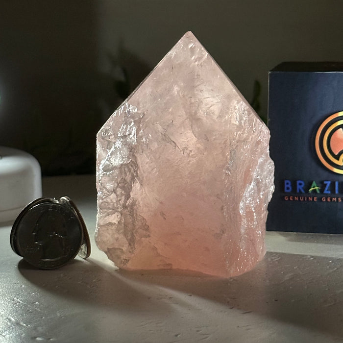 Extra Quality Rose Quartz Crystal Foot & Point #3102RQ-066
