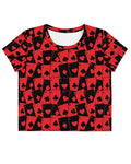 Ace Of Hearts Crop Tee, Crop Tee, - One Stop Rave