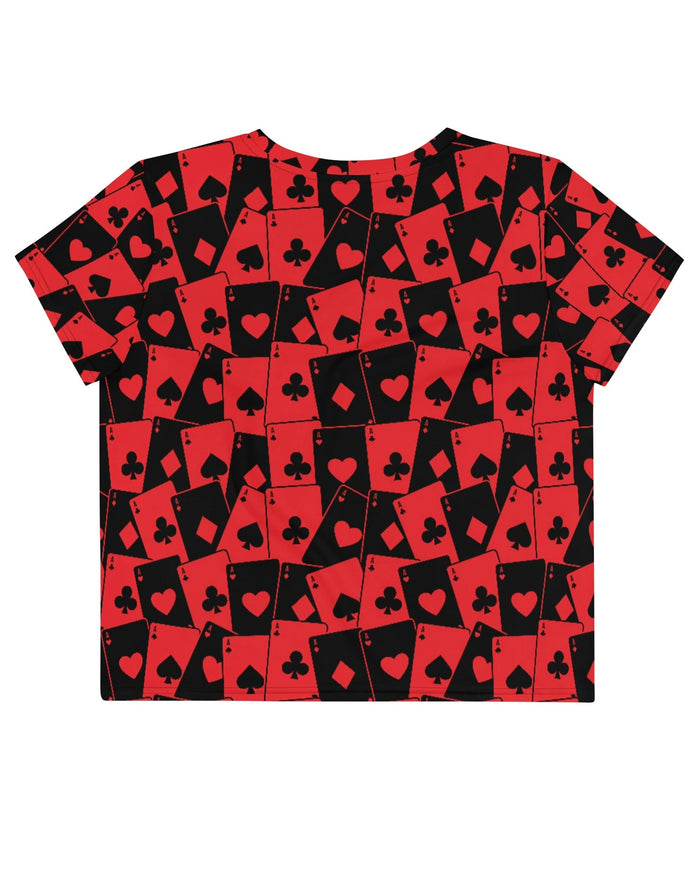 Ace Of Hearts Crop Tee, Crop Tee, - One Stop Rave