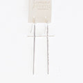 Ada Cross Silver Earrings