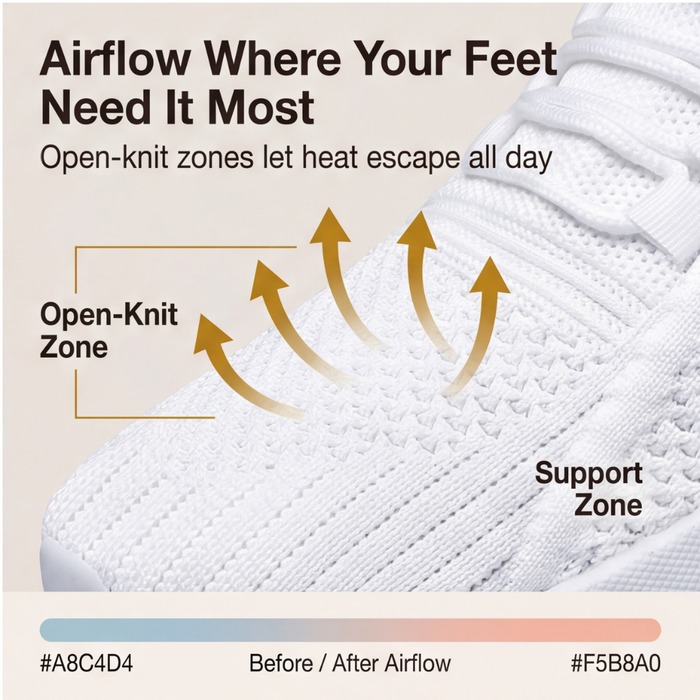 Airessa – Breathable Mesh Sneakers for All Day Comfort