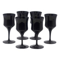 Vintage Mid Century Modern American Manor Small Black Wine Glasses | The Hour