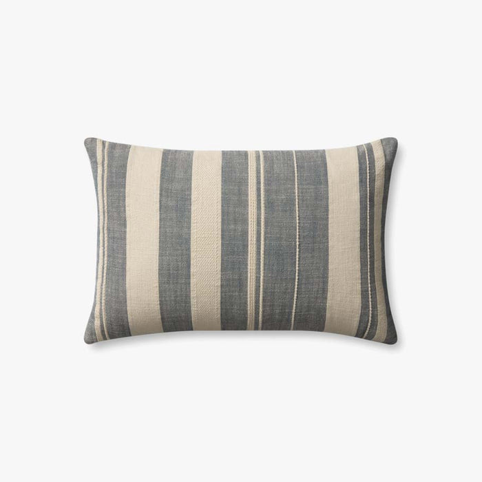 Angela Rose x Loloi Mia Ivory / Denim Pillow