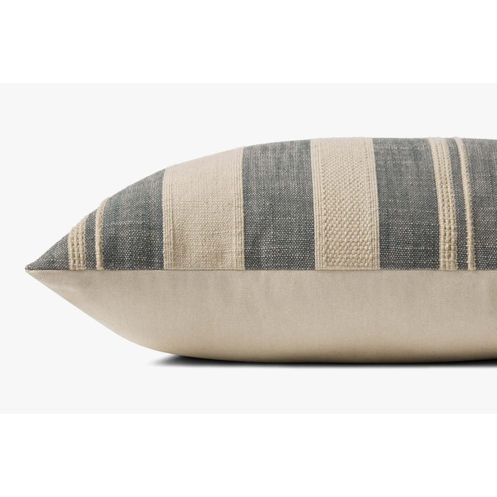 Angela Rose x Loloi Mia Ivory / Denim Pillow