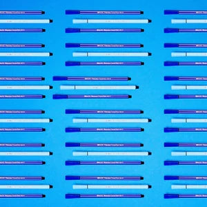 BAZIC 12 Color Washable Fiber Tip Pen Sold in 12 Units