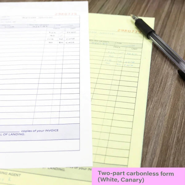 BAZIC 30 Sets 8 3/8" x 10 11/16" 2-Part Carbonless Purchase Order Book Sold in 24 Units