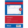 BAZIC 50 Sets 5 9/16" x 8 7/16" 2-Part Carbonless Invoice Book Sold in 24 Units