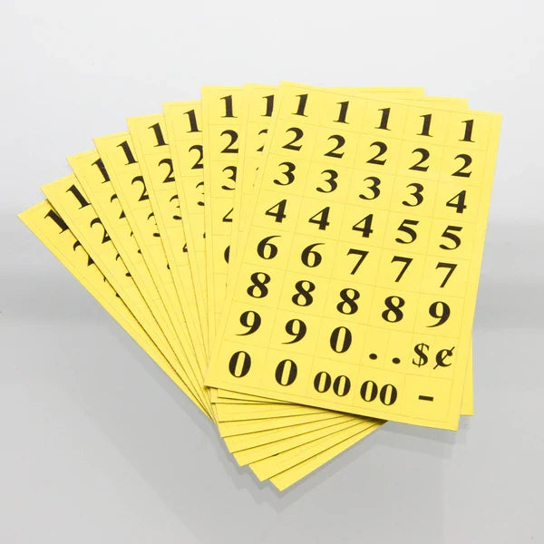 BAZIC Gold Foil Number Label (378/Pack) Sold in 24 Units