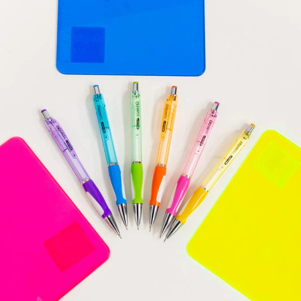 BAZIC Lumiere 0.7 mm Mechanical Pencil w/ Grip (3/Pack) Sold in 24 Units