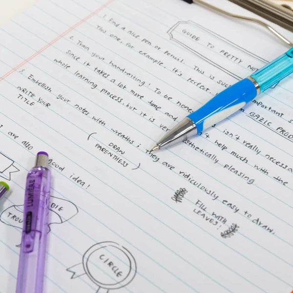 BAZIC Lumiere 0.7 mm Mechanical Pencil w/ Grip (3/Pack) Sold in 24 Units