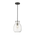 Bella Matte Black Brushed Nickel 1 Light Mini-Pendant - Mini-Pendants
