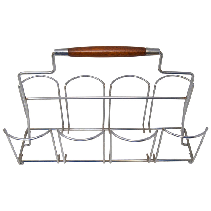 Vintage Brown Wood Handle Silver Caddy Top | The Hour Shop