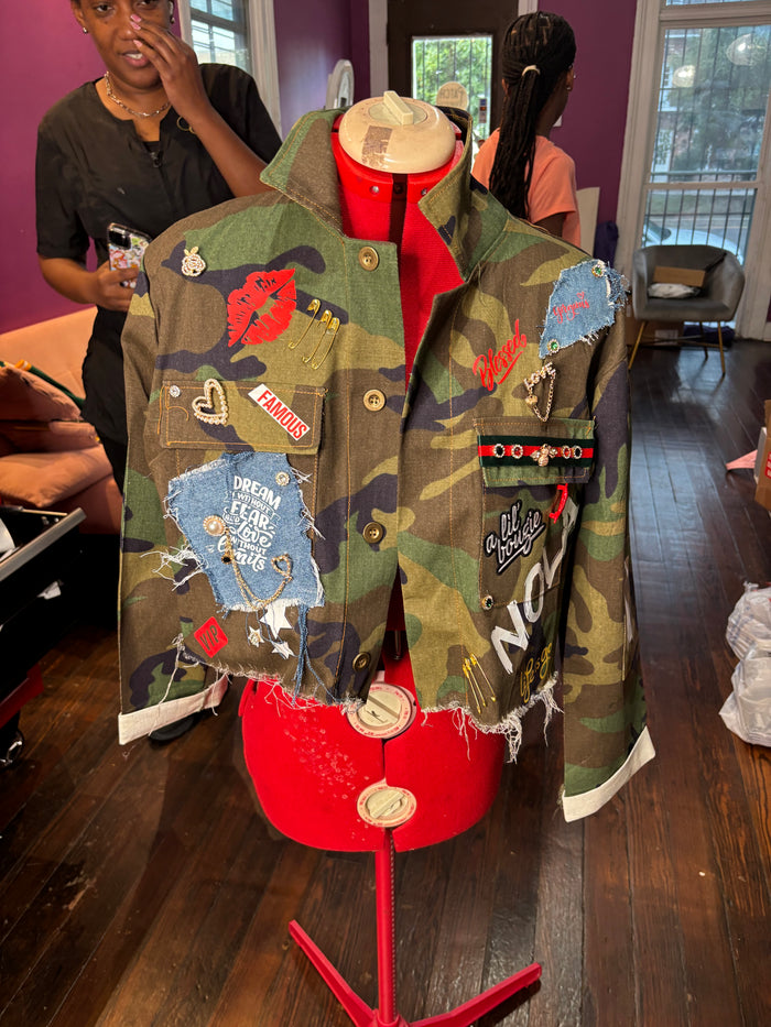 Camouflage Cropped Jacket