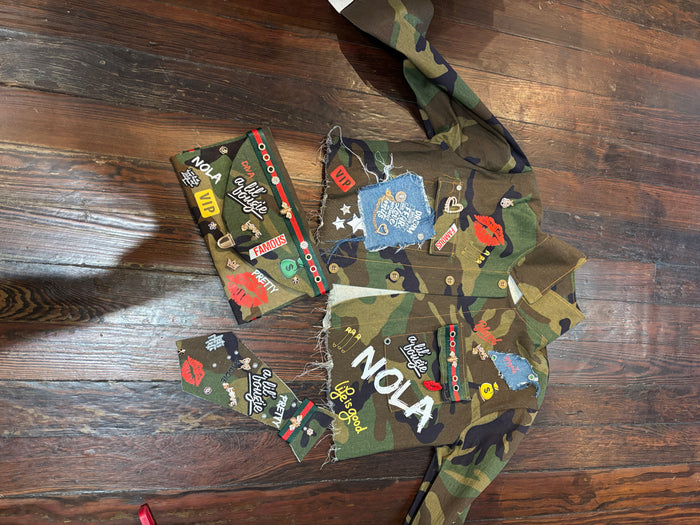 Camouflage Cropped Jacket
