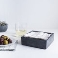 Concrete Cocktail Napkin Holder, Charcoal