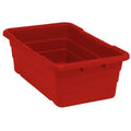 Cross Stack Totes 25-1/8" x 16" x 8-1/2" (6 Pack) - TUB2516-8WT - Quantum Storage Systems