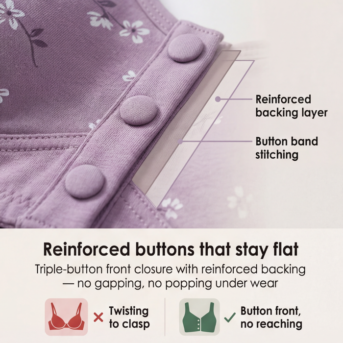 DaisyBra – Wireless Front Closure Comfort Bra