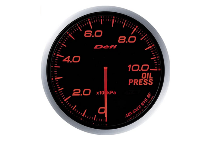 Defi Link Advance BF Oil Pressure Meter - Red ##591161070