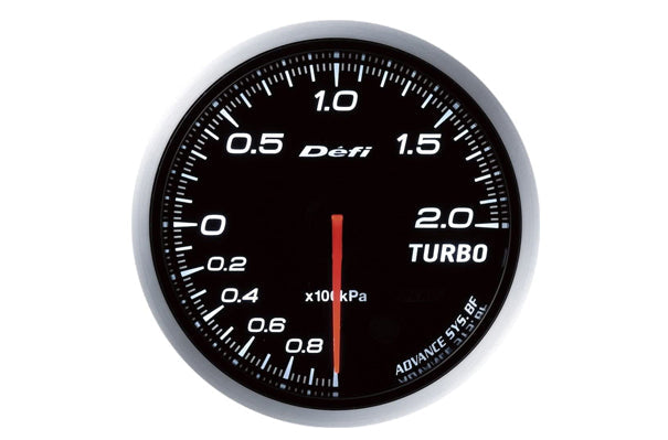 Defi Link Advance BF Turbo Gauge Boost Meter 60mm - White 200kPa ##591161060