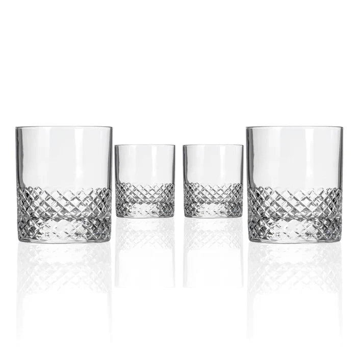 Diamond Short Tumbler, Set of 4