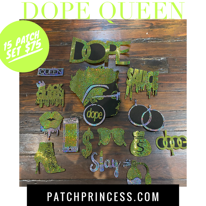 DOPE QUEEN 15 PATCH SET