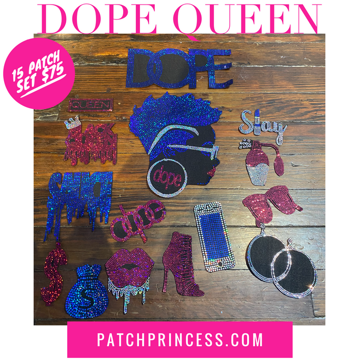 DOPE QUEEN 15 PATCH SET