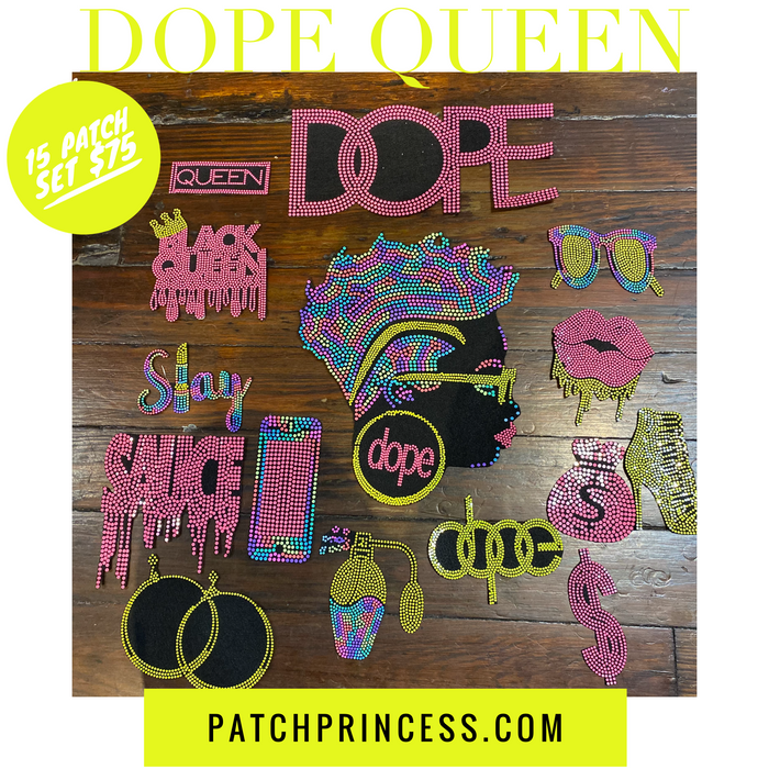DOPE QUEEN 15 PATCH SET