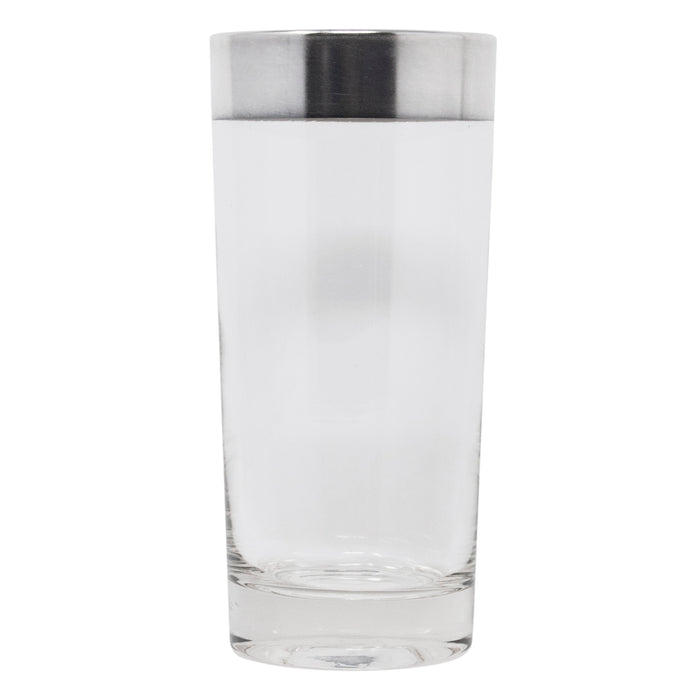 Vintage Dorothy Thorpe Silver Band Rim Collins Glasses single | The Hour Shop