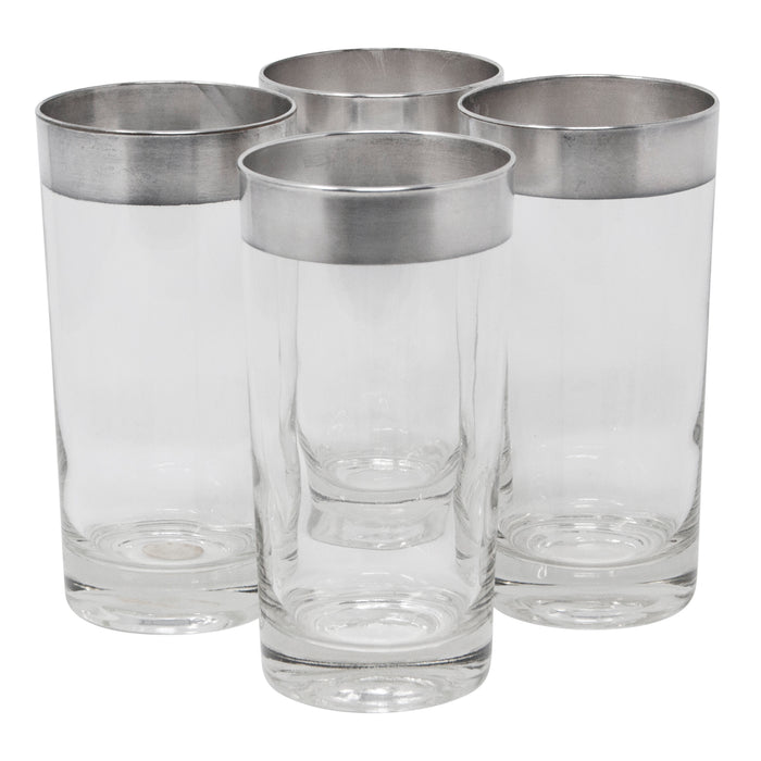Vintage Dorothy Thorpe Sterling Band Collins Glasses | The Hour Shop