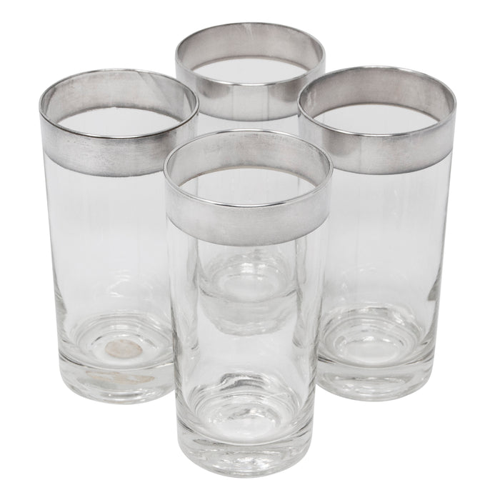 Vintage Dorothy Thorpe Sterling Band Collins Glasses top | The Hour Shop