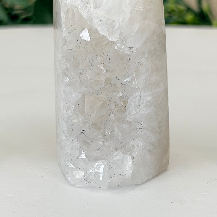 Drusy Agate Crystal Tower, Fully Polished, 2.6 in Tall #3106NA-018