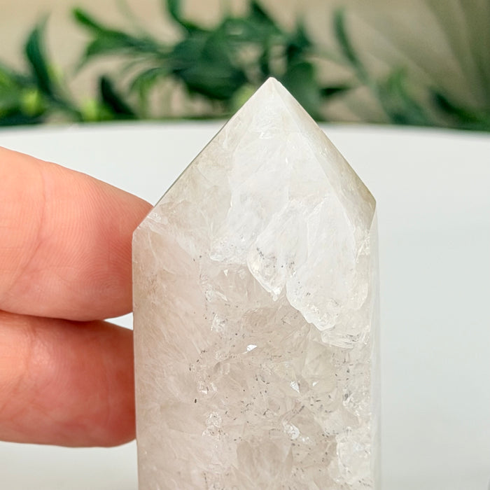 Drusy Agate Crystal Tower, Fully Polished, 2.6 in Tall #3106NA-018