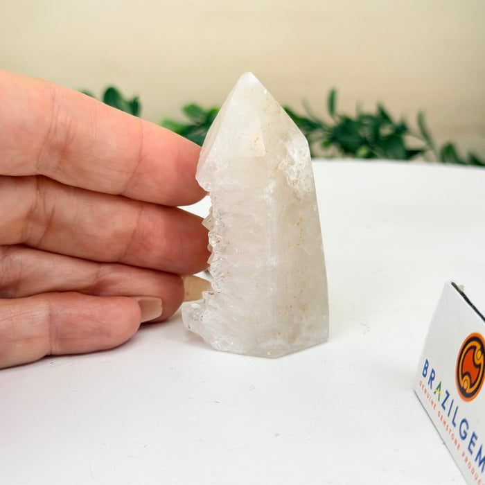 Drusy Agate Crystal Tower, Fully Polished, 2.6 in Tall #3106NA-018