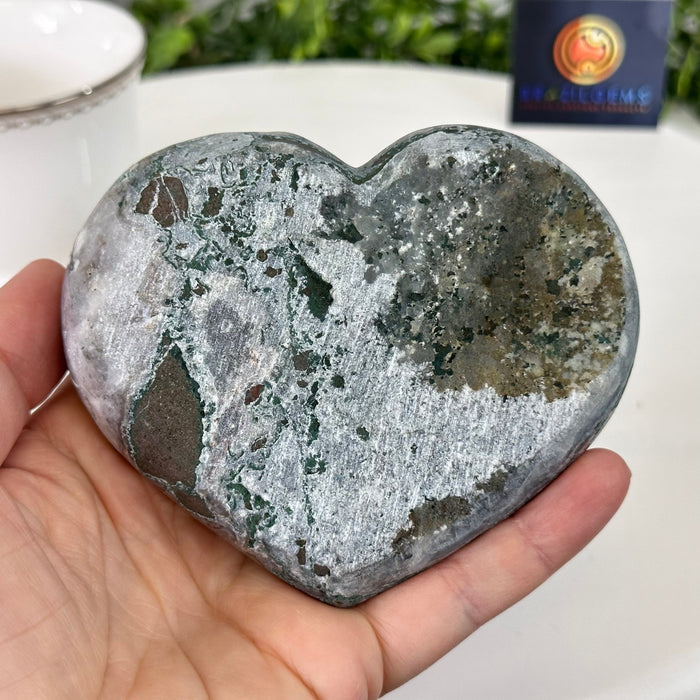 Extra Quality Amethyst Heart Geode on an Acrylic Stand, 1.26 lbs & 3.25" Tall #5462-0059 by Brazil Gems - Brazil GemsBrazil GemsExtra Quality Amethyst Heart Geode on an Acrylic Stand, 1.26 lbs & 3.25" Tall #5462-0059 by Brazil GemsHearts5462-0059