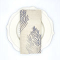 Feathers in Mountain Silver Linen Napkins, Set of 4
