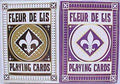 PlayingCardDecks.com-Fleur De Lis Purple & Black 2 Deck Set Bundle Playing Cards