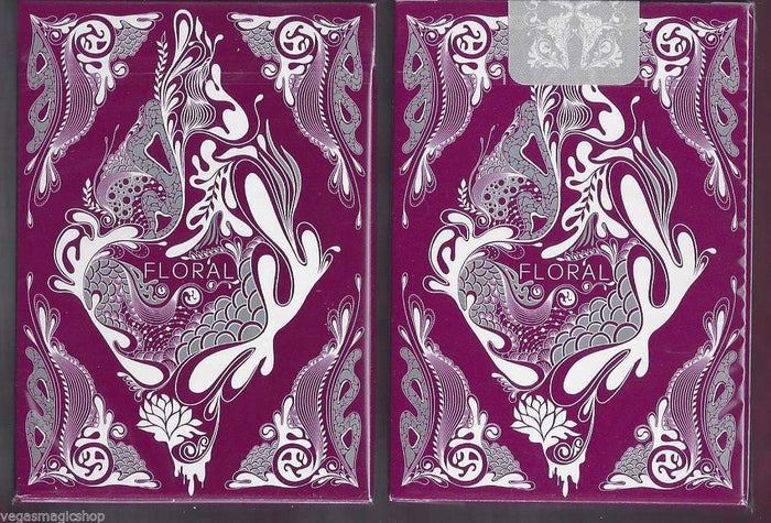 PlayingCardDecks.com-Floral Purple Playing Cards Deck