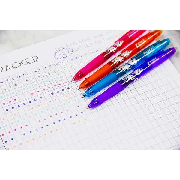 Frizz Assorted Color Erasable Gel Retractable Pen with Grip (3/Pack) Sold in 24 Units