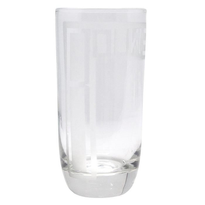 Frosted "Bourbon" Clear Collins Glasses