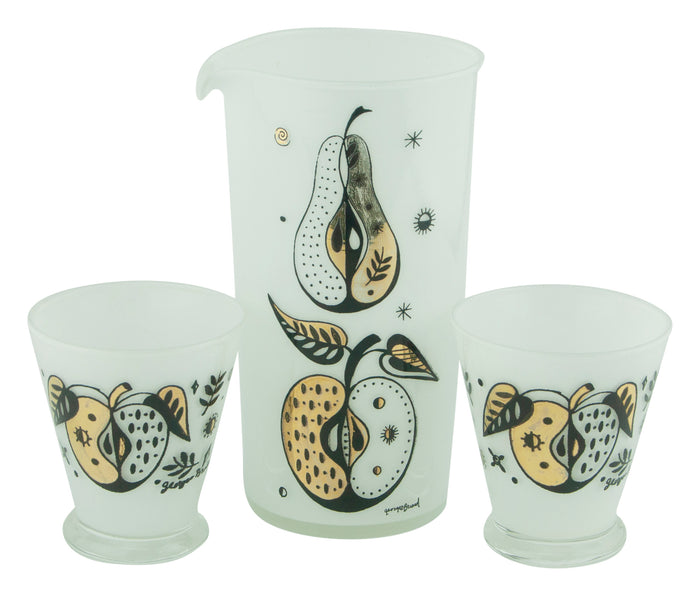 Vintage Georges Briard Apple Pear Cocktail Pitcher Set | The Hour