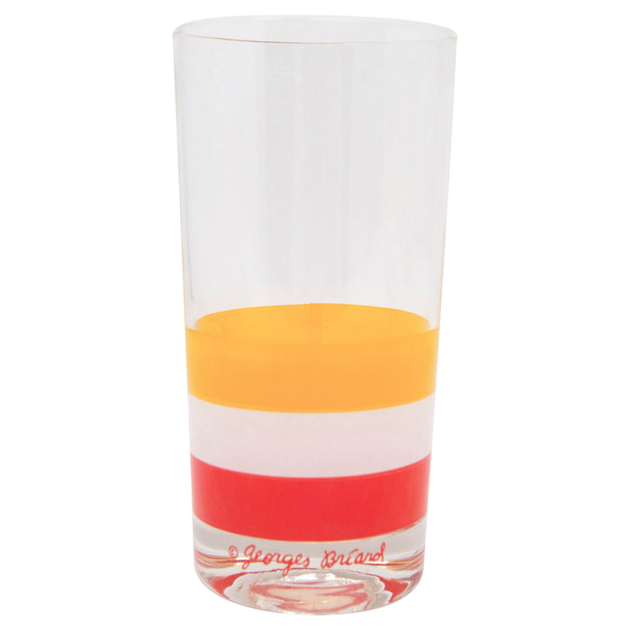 Vintage Georges Briard Cabana Striped Collins Glasses Glass | The Hour Shop