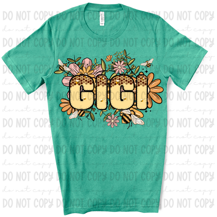 Gigi Bee Floral - PNG