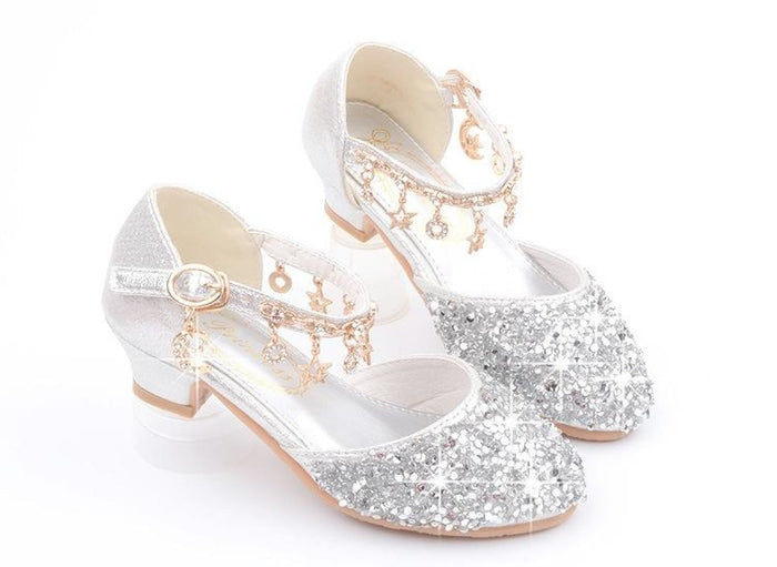 Gold / Silver / Pink Sequin Rhinestone Sandals Wedding