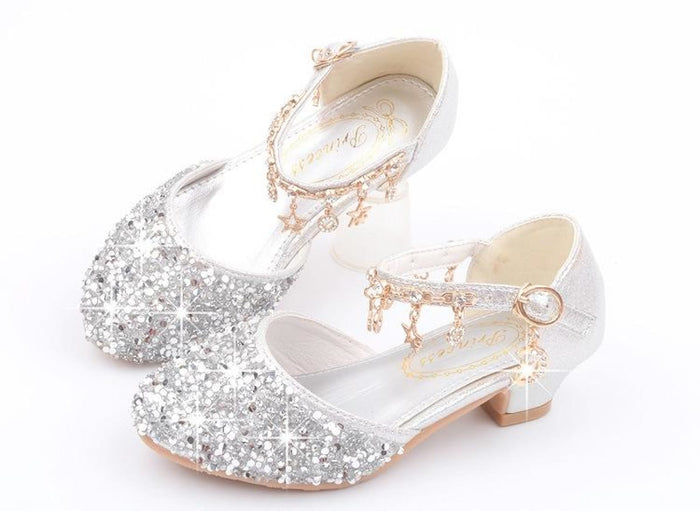 Gold / Silver / Pink Sequin Rhinestone Sandals Wedding